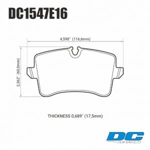 Колодки тормозные DC1426E17 DC brakes RT.2