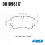 Колодки тормозные DC1898E17 DC brakes RT.2