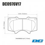 Колодки тормозные DC0976V17 DC brakes Street HD