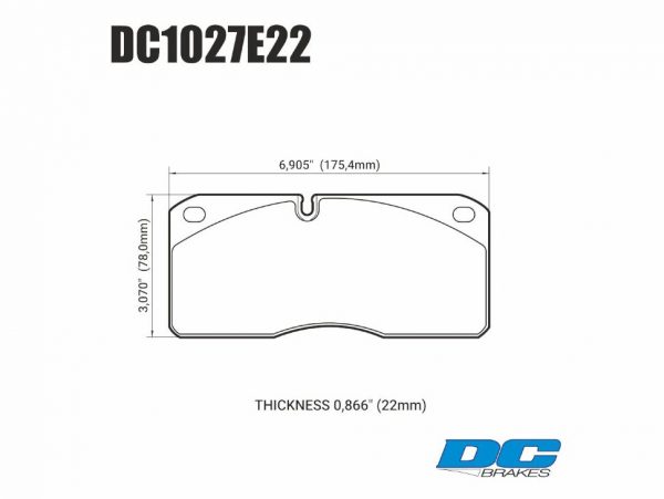 Колодки тормозные DC1027E22 DC brakes RT.2