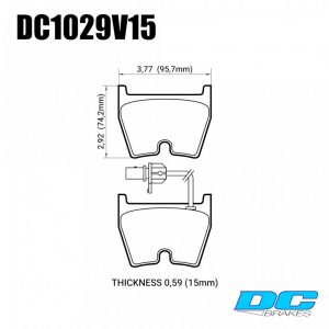 Колодки тормозные DC1029V15 DC brakes Street STR.S