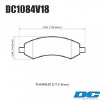 Колодки тормозные DC1084V18 DC brakes Street HD