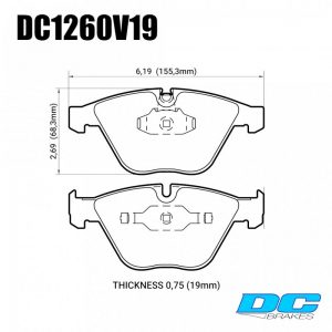 Колодки тормозные DC1260V19 DC brakes Street STR.S