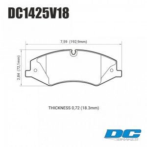 Колодки тормозные DC1291V17 DC brakes Street STR.S