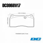 Колодки тормозные DC0968V17 DC brakes Street STR.S