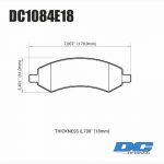 Колодки тормозные DC1084E18 DC brakes RT.2