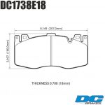 Колодки тормозные DC1738E18 DC brakes RT.2