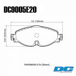 Колодки тормозные DC9005E20 DC brakes RT.2