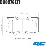 Колодки тормозные DC0976E17 DC brakes RT.2