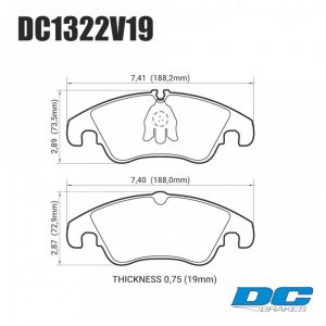 Колодки тормозные DC1322V19 DC brakes Street STR.S