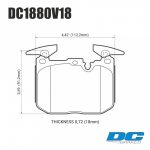 Колодки тормозные DC1880V18 DC brakes Street STR.S