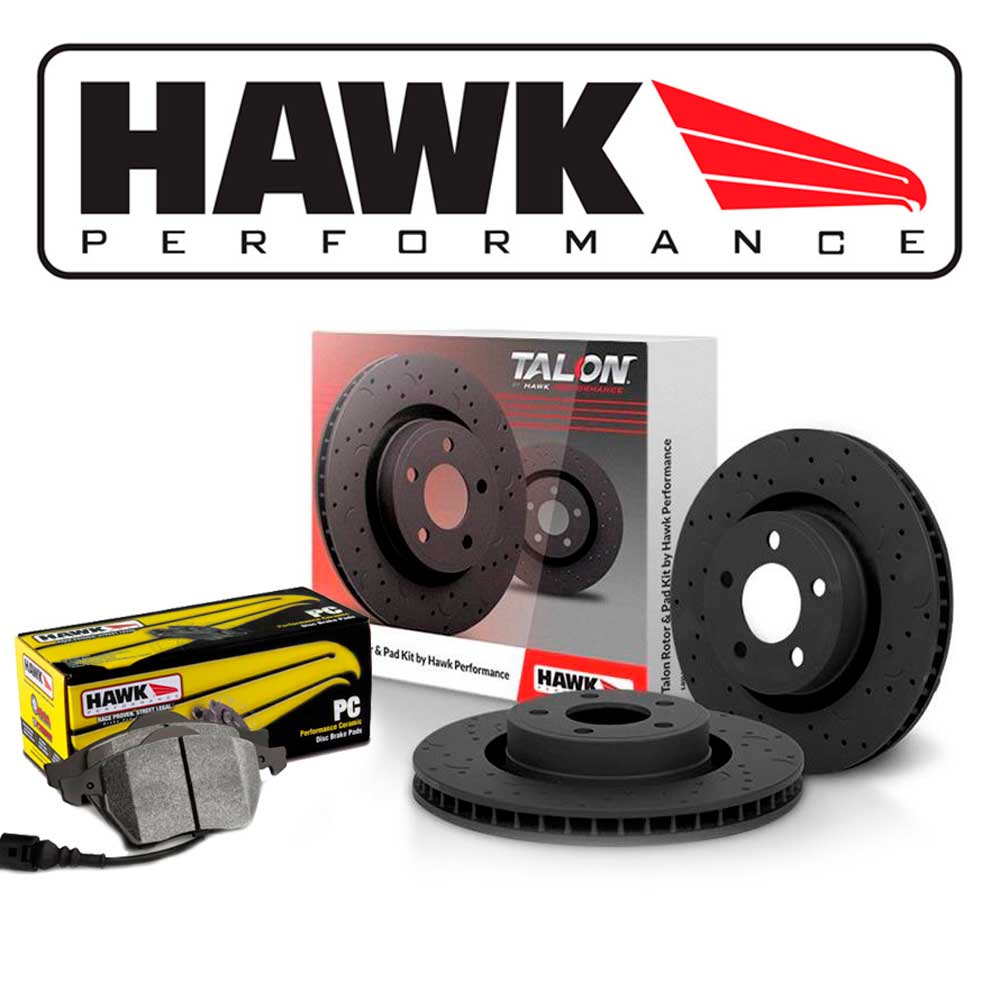 Комплект тормозные диски HAWK + колодки PC - Tuning Zapchasti