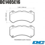 Колодки тормозные DC1405E16 DC brakes RT.2