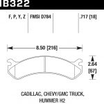 Колодки тормозные HB322P.717 HAWK Super Duty передние Hummer H2 / CHEVROLET Suburban