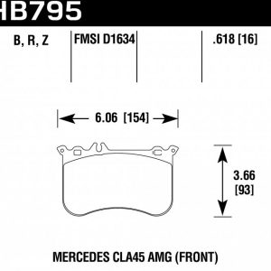 Колодки тормозные HB795B.618 HAWK Street 5.0