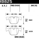 Колодки тормозные HB825B.649 Hawk Performance HPS 5.0 BMW 328i M Sport задние