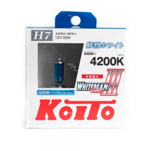 Лампа галогенная H7 Koito Whitebeam 12V 55W 4200K, высокотемпературная