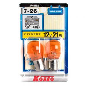 Лампа габаритов 12V 21W Koito PY21W (оранжевый)